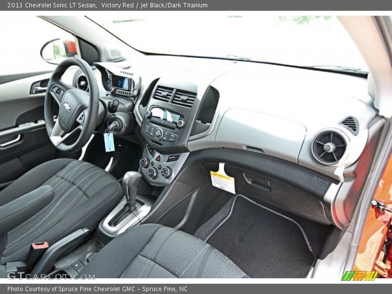 Victory Red / Jet Black/Dark Titanium 2013 Chevrolet Sonic LT Sedan