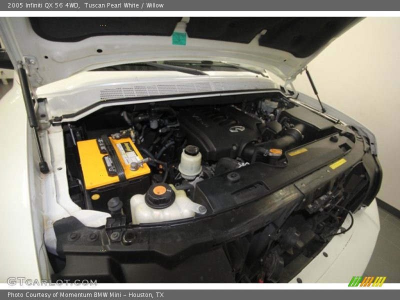 Tuscan Pearl White / Willow 2005 Infiniti QX 56 4WD