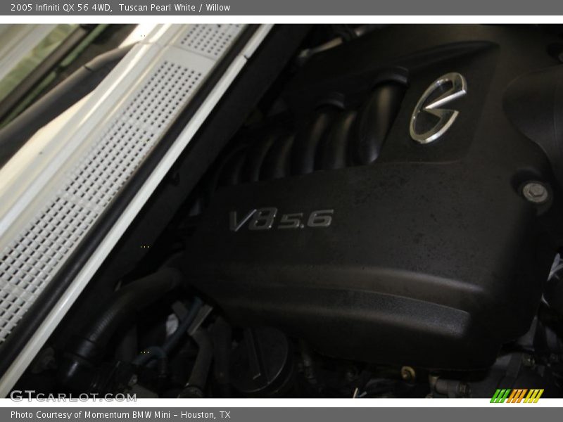 Tuscan Pearl White / Willow 2005 Infiniti QX 56 4WD