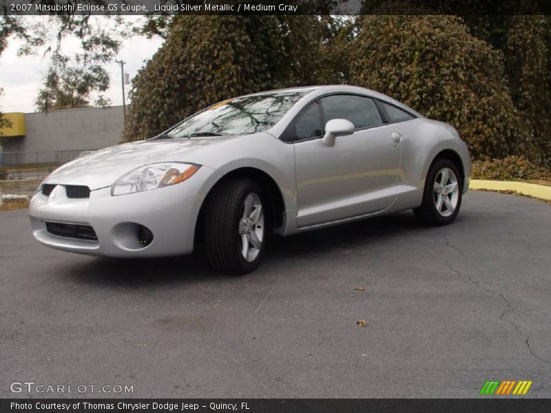 Liquid Silver Metallic / Medium Gray 2007 Mitsubishi Eclipse GS Coupe