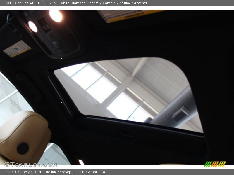 White Diamond Tricoat / Caramel/Jet Black Accents 2013 Cadillac ATS 3.6L Luxury