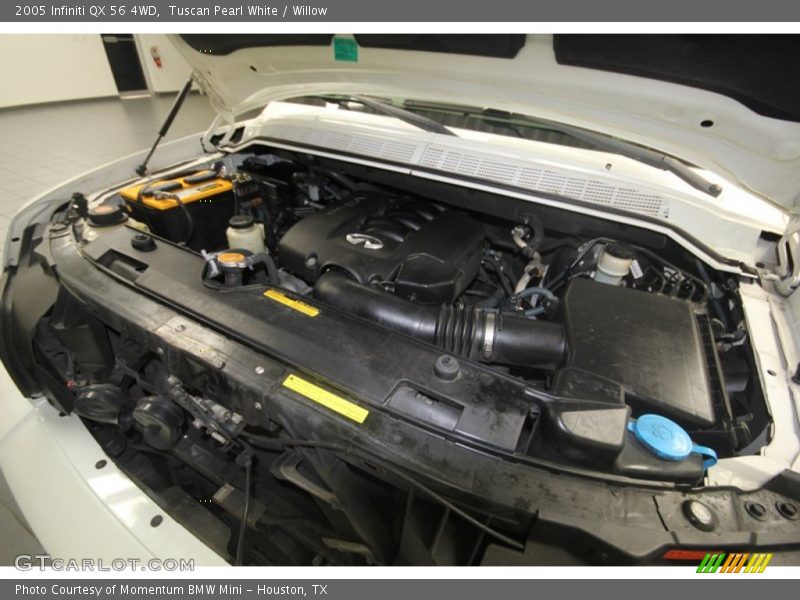 Tuscan Pearl White / Willow 2005 Infiniti QX 56 4WD