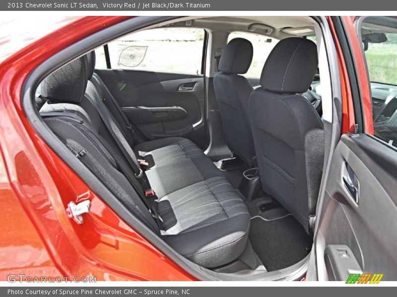 Victory Red / Jet Black/Dark Titanium 2013 Chevrolet Sonic LT Sedan