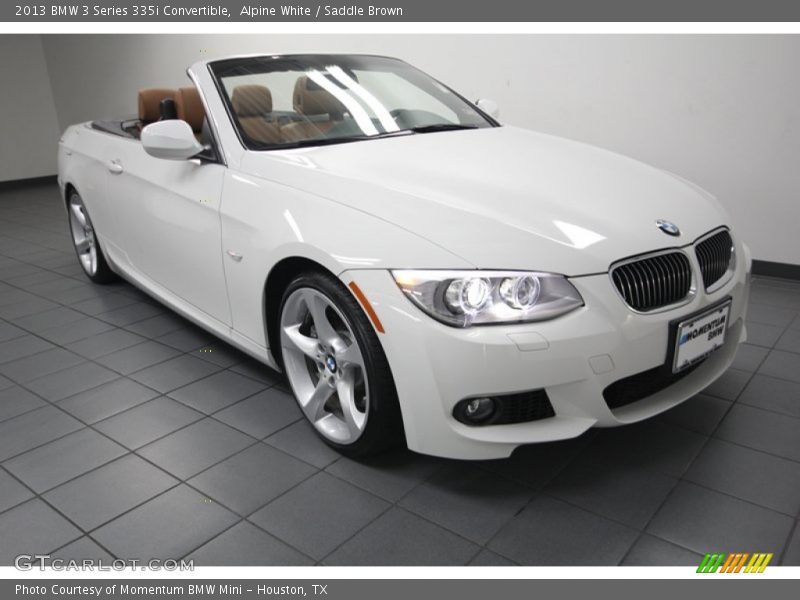 Alpine White / Saddle Brown 2013 BMW 3 Series 335i Convertible
