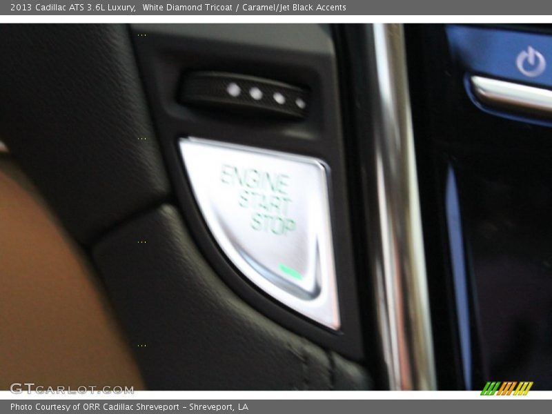 White Diamond Tricoat / Caramel/Jet Black Accents 2013 Cadillac ATS 3.6L Luxury