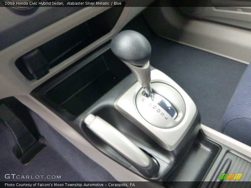Alabaster Silver Metallic / Blue 2009 Honda Civic Hybrid Sedan