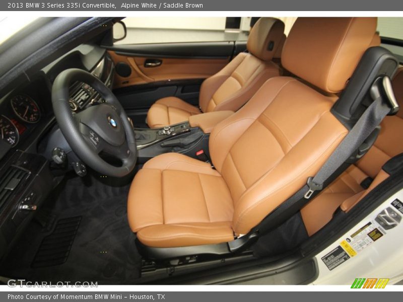 Alpine White / Saddle Brown 2013 BMW 3 Series 335i Convertible