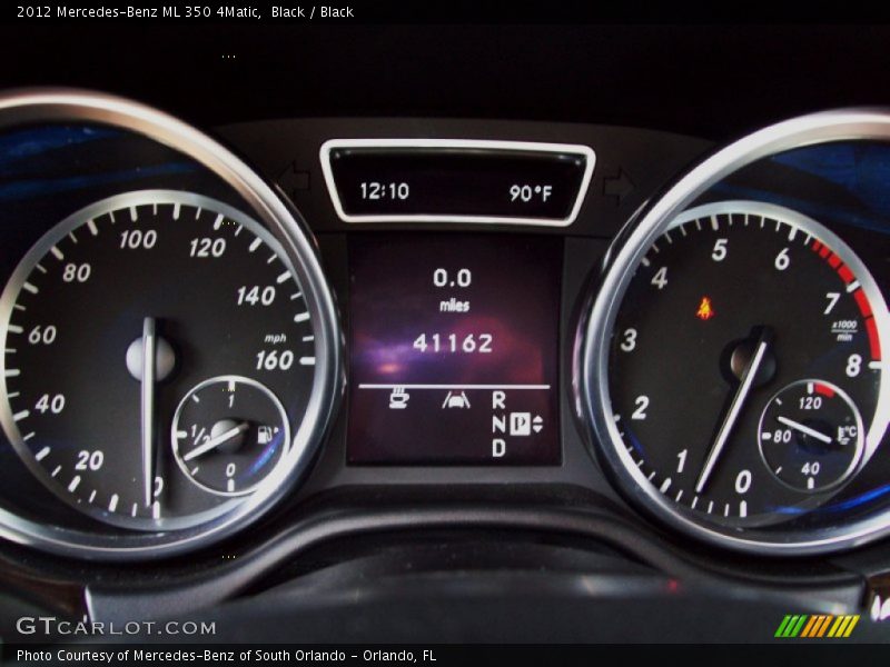 Black / Black 2012 Mercedes-Benz ML 350 4Matic