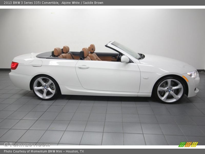 Alpine White / Saddle Brown 2013 BMW 3 Series 335i Convertible