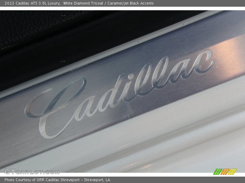 White Diamond Tricoat / Caramel/Jet Black Accents 2013 Cadillac ATS 3.6L Luxury