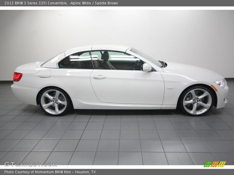 Alpine White / Saddle Brown 2013 BMW 3 Series 335i Convertible