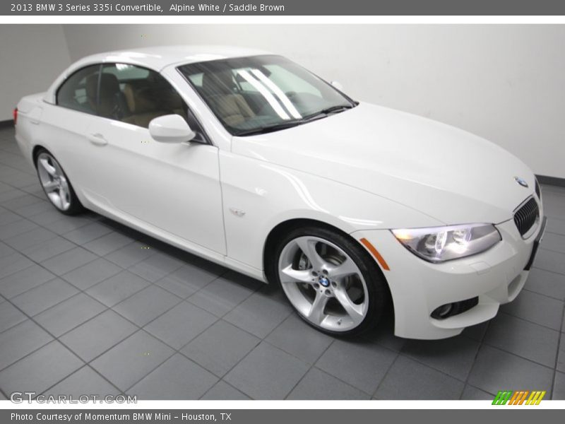 Alpine White / Saddle Brown 2013 BMW 3 Series 335i Convertible