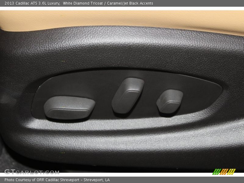White Diamond Tricoat / Caramel/Jet Black Accents 2013 Cadillac ATS 3.6L Luxury