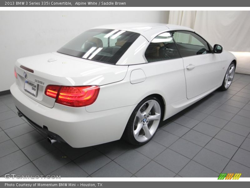 Alpine White / Saddle Brown 2013 BMW 3 Series 335i Convertible