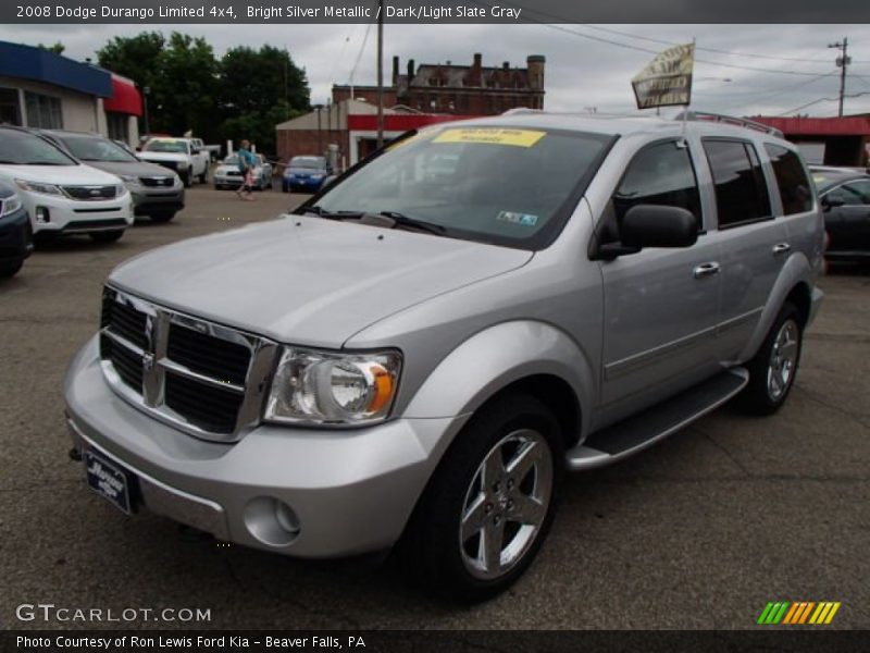 Bright Silver Metallic / Dark/Light Slate Gray 2008 Dodge Durango Limited 4x4