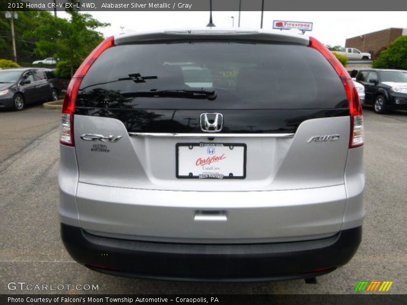 Alabaster Silver Metallic / Gray 2012 Honda CR-V EX-L 4WD