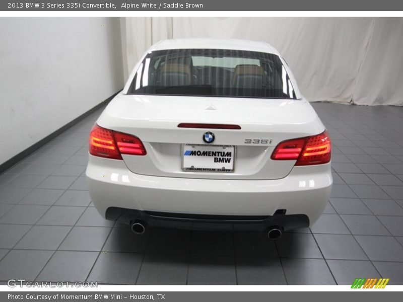 Alpine White / Saddle Brown 2013 BMW 3 Series 335i Convertible