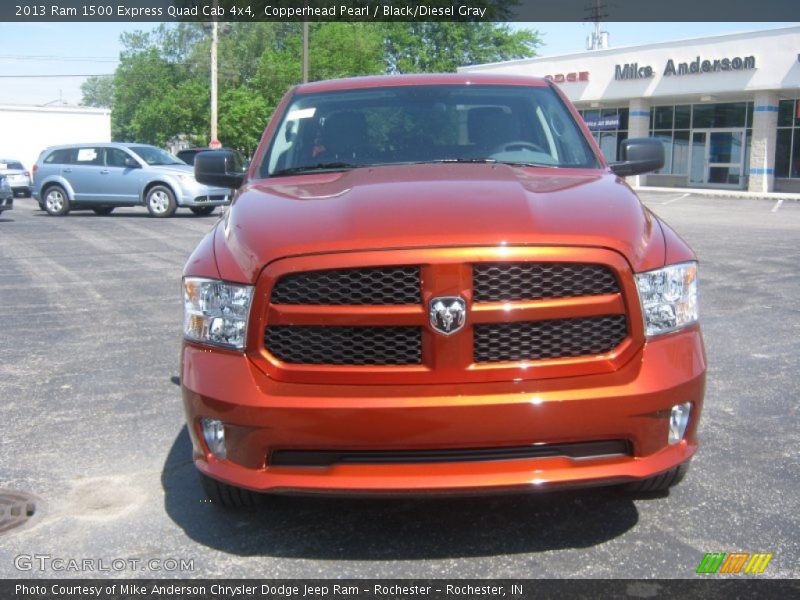 Copperhead Pearl / Black/Diesel Gray 2013 Ram 1500 Express Quad Cab 4x4