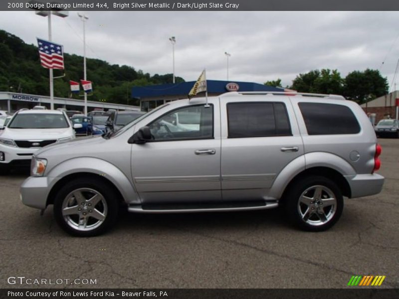 Bright Silver Metallic / Dark/Light Slate Gray 2008 Dodge Durango Limited 4x4