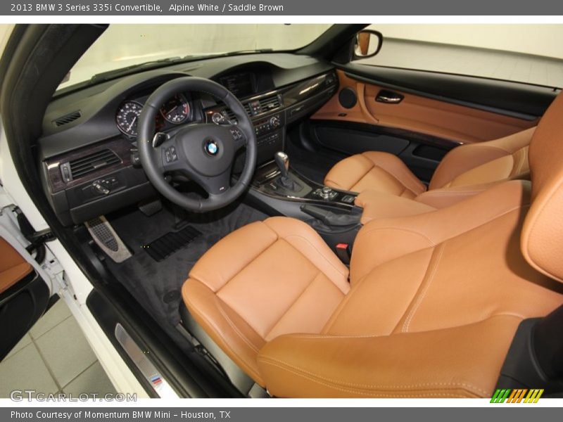 Alpine White / Saddle Brown 2013 BMW 3 Series 335i Convertible
