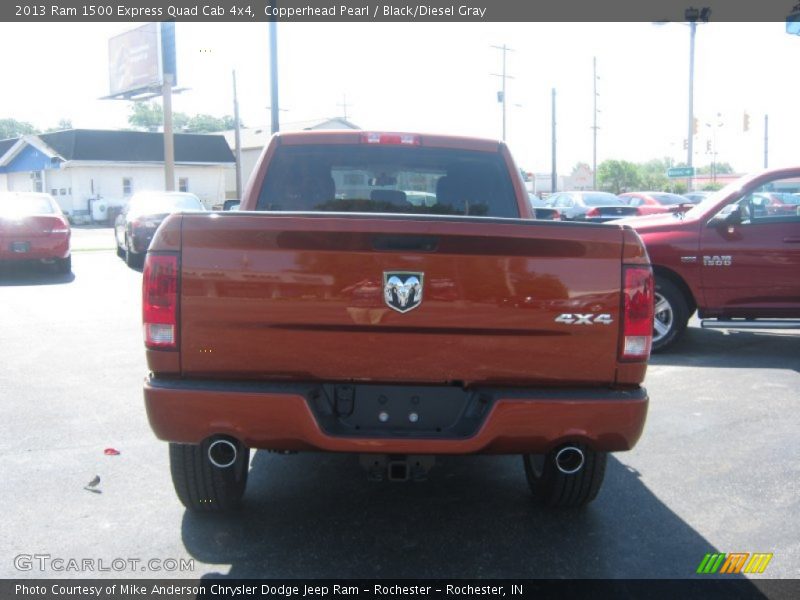 Copperhead Pearl / Black/Diesel Gray 2013 Ram 1500 Express Quad Cab 4x4