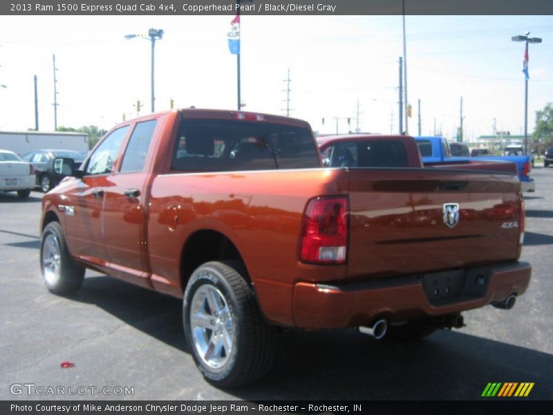 Copperhead Pearl / Black/Diesel Gray 2013 Ram 1500 Express Quad Cab 4x4