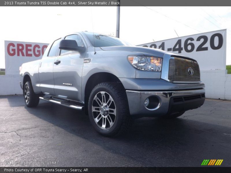 Silver Sky Metallic / Black 2013 Toyota Tundra TSS Double Cab 4x4