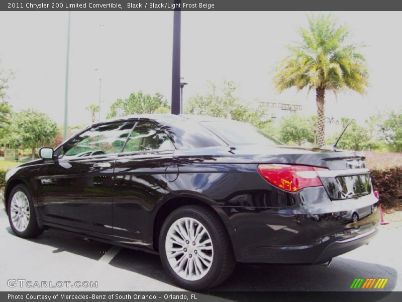 Black / Black/Light Frost Beige 2011 Chrysler 200 Limited Convertible
