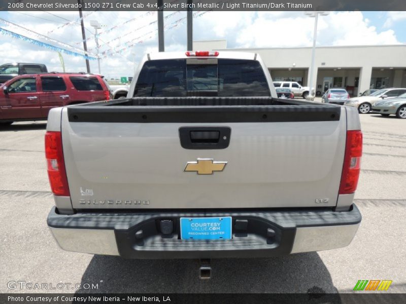 Silver Birch Metallic / Light Titanium/Dark Titanium 2008 Chevrolet Silverado 1500 Z71 Crew Cab 4x4