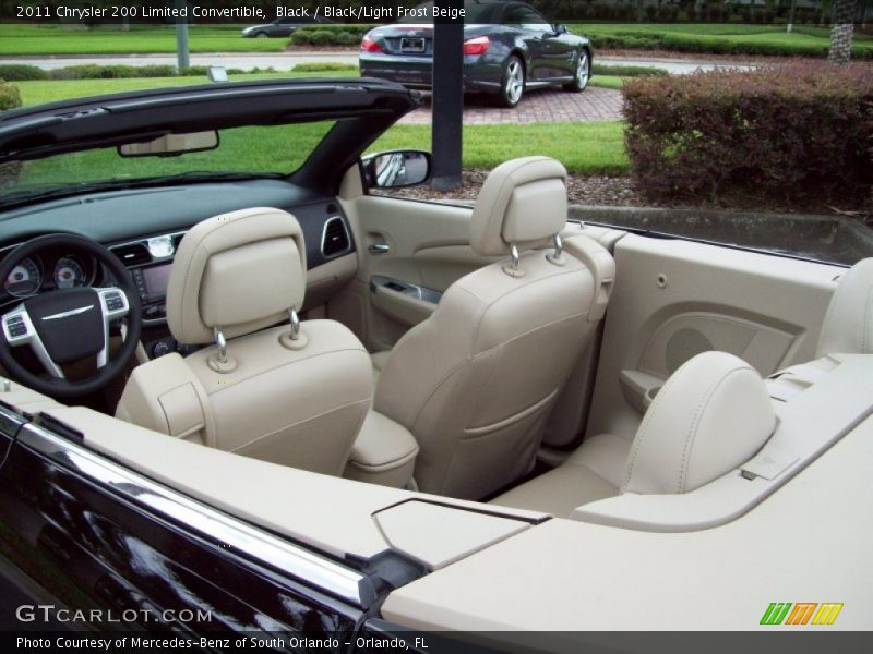 Black / Black/Light Frost Beige 2011 Chrysler 200 Limited Convertible