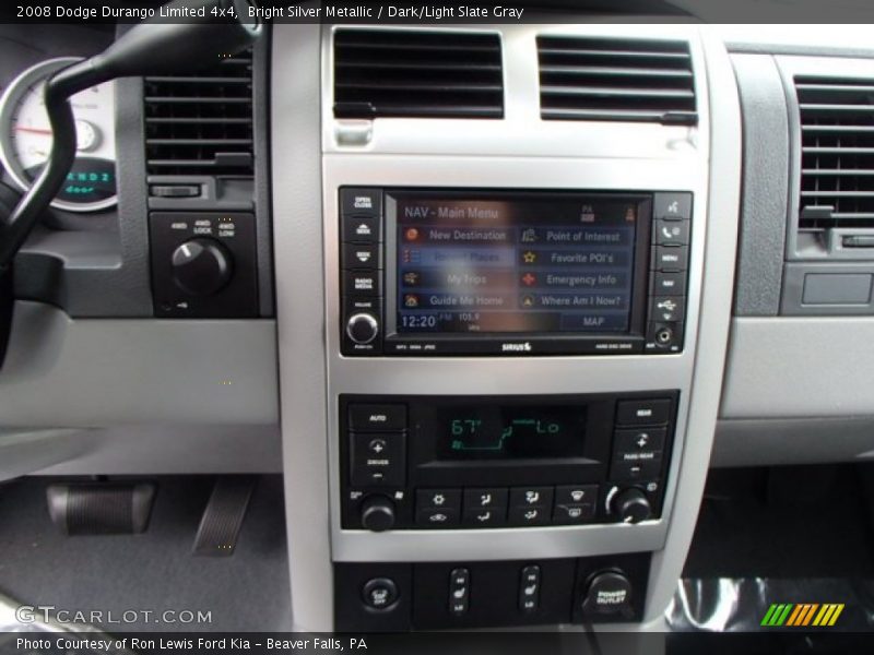 Bright Silver Metallic / Dark/Light Slate Gray 2008 Dodge Durango Limited 4x4