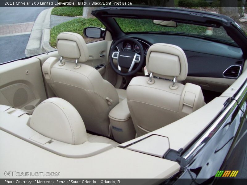 Black / Black/Light Frost Beige 2011 Chrysler 200 Limited Convertible