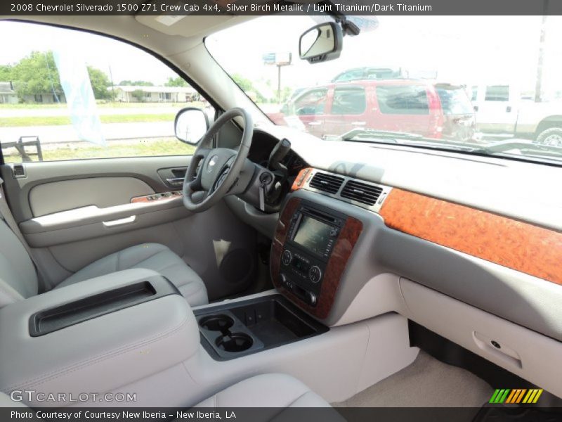 Silver Birch Metallic / Light Titanium/Dark Titanium 2008 Chevrolet Silverado 1500 Z71 Crew Cab 4x4