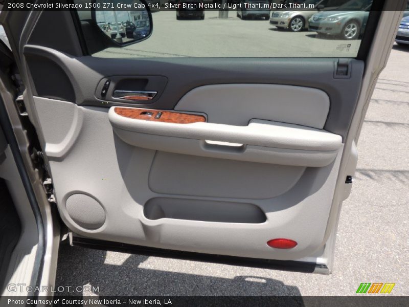 Silver Birch Metallic / Light Titanium/Dark Titanium 2008 Chevrolet Silverado 1500 Z71 Crew Cab 4x4