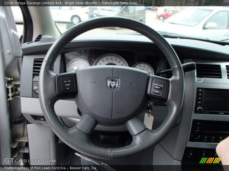 Bright Silver Metallic / Dark/Light Slate Gray 2008 Dodge Durango Limited 4x4