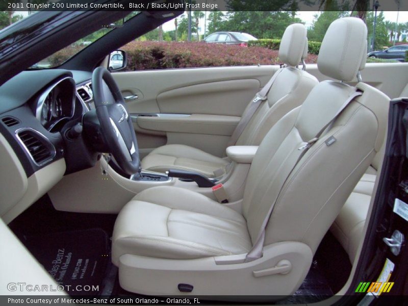 Black / Black/Light Frost Beige 2011 Chrysler 200 Limited Convertible