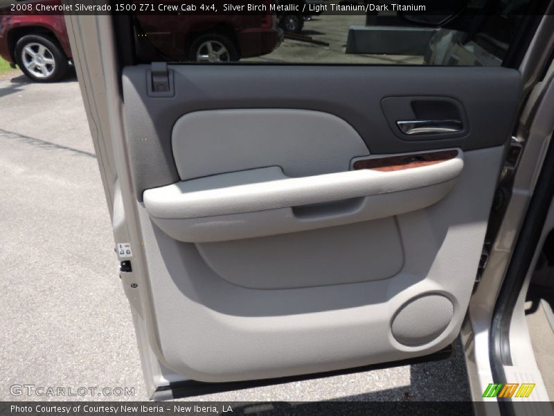 Silver Birch Metallic / Light Titanium/Dark Titanium 2008 Chevrolet Silverado 1500 Z71 Crew Cab 4x4