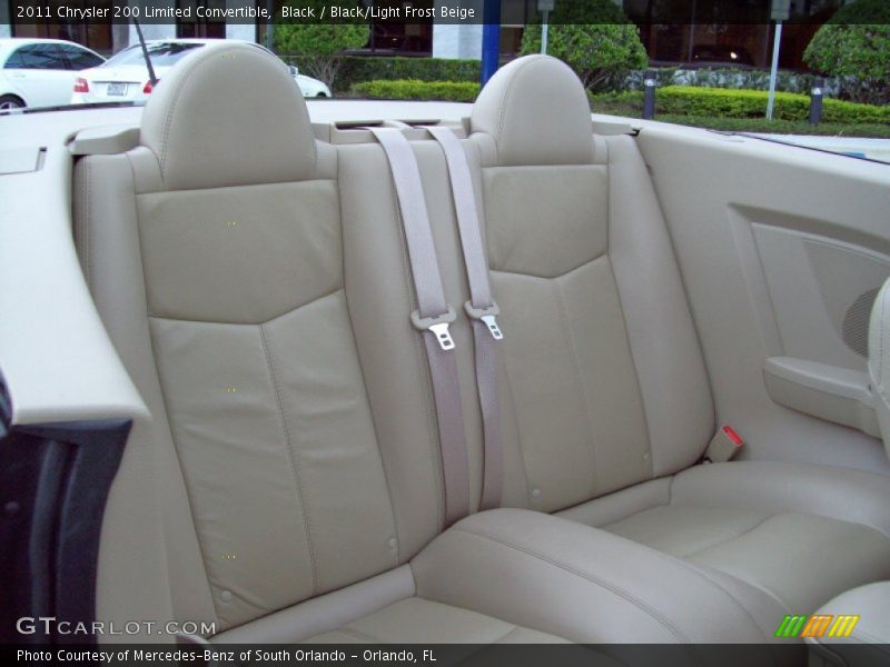 Black / Black/Light Frost Beige 2011 Chrysler 200 Limited Convertible
