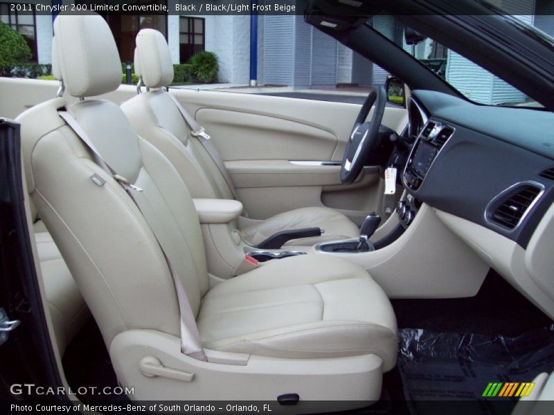 Black / Black/Light Frost Beige 2011 Chrysler 200 Limited Convertible