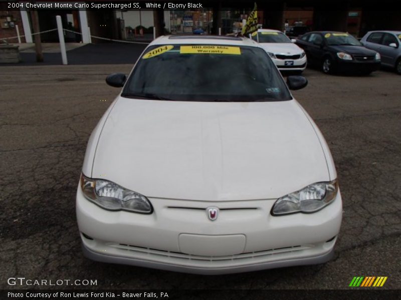 White / Ebony Black 2004 Chevrolet Monte Carlo Supercharged SS