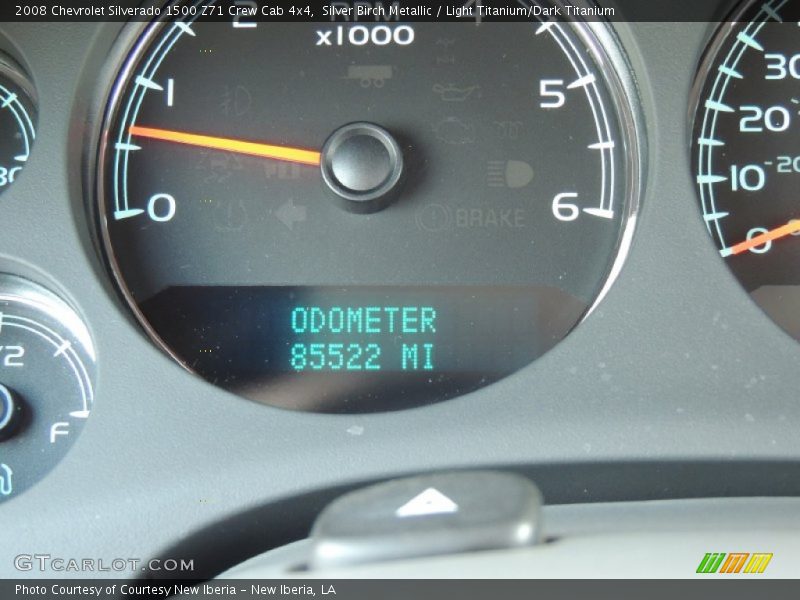 Silver Birch Metallic / Light Titanium/Dark Titanium 2008 Chevrolet Silverado 1500 Z71 Crew Cab 4x4