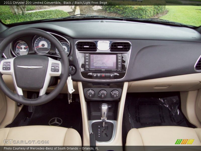 Black / Black/Light Frost Beige 2011 Chrysler 200 Limited Convertible