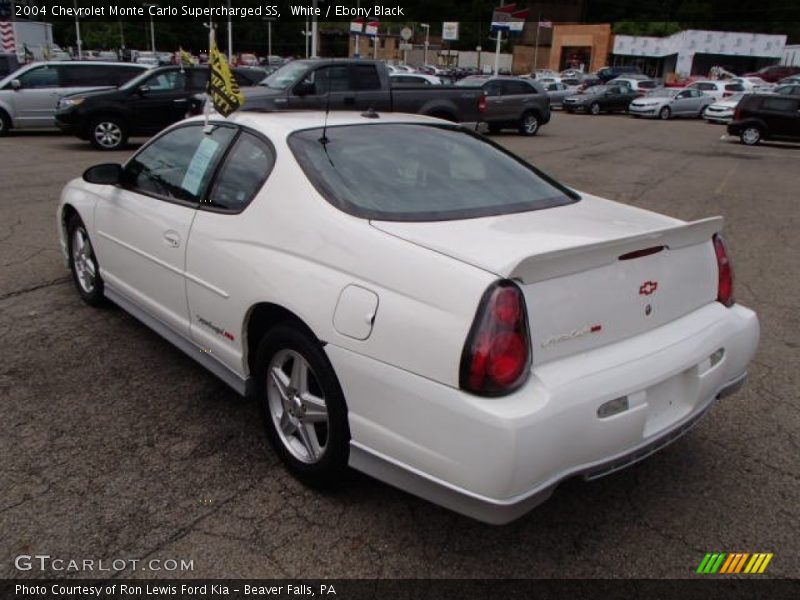 White / Ebony Black 2004 Chevrolet Monte Carlo Supercharged SS