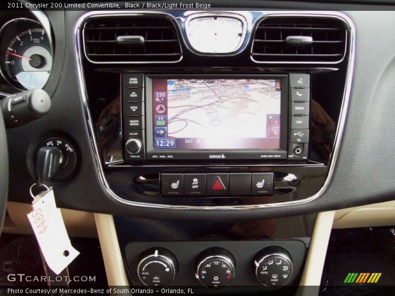 Black / Black/Light Frost Beige 2011 Chrysler 200 Limited Convertible