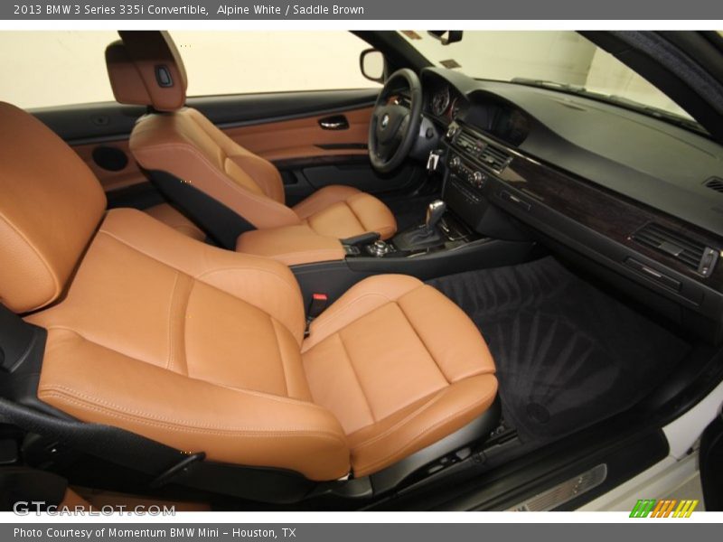 Alpine White / Saddle Brown 2013 BMW 3 Series 335i Convertible