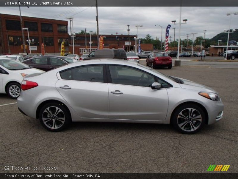 Bright Silver / Black 2014 Kia Forte EX