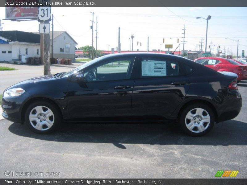 True Blue Pearl Coat / Black 2013 Dodge Dart SE