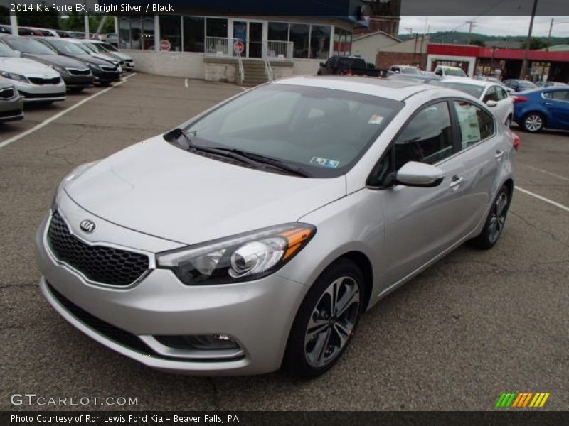 Bright Silver / Black 2014 Kia Forte EX