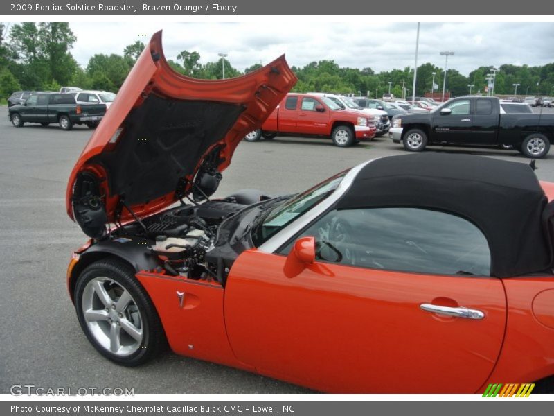 Brazen Orange / Ebony 2009 Pontiac Solstice Roadster