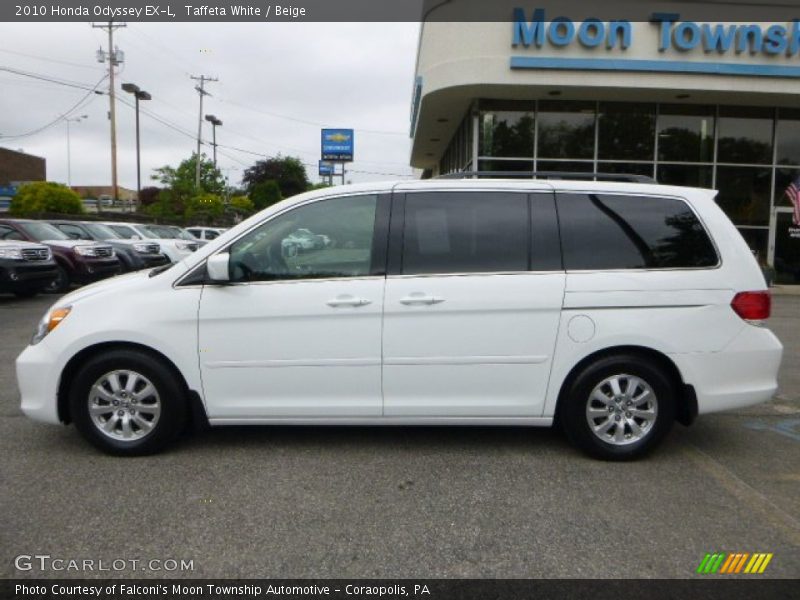 Taffeta White / Beige 2010 Honda Odyssey EX-L